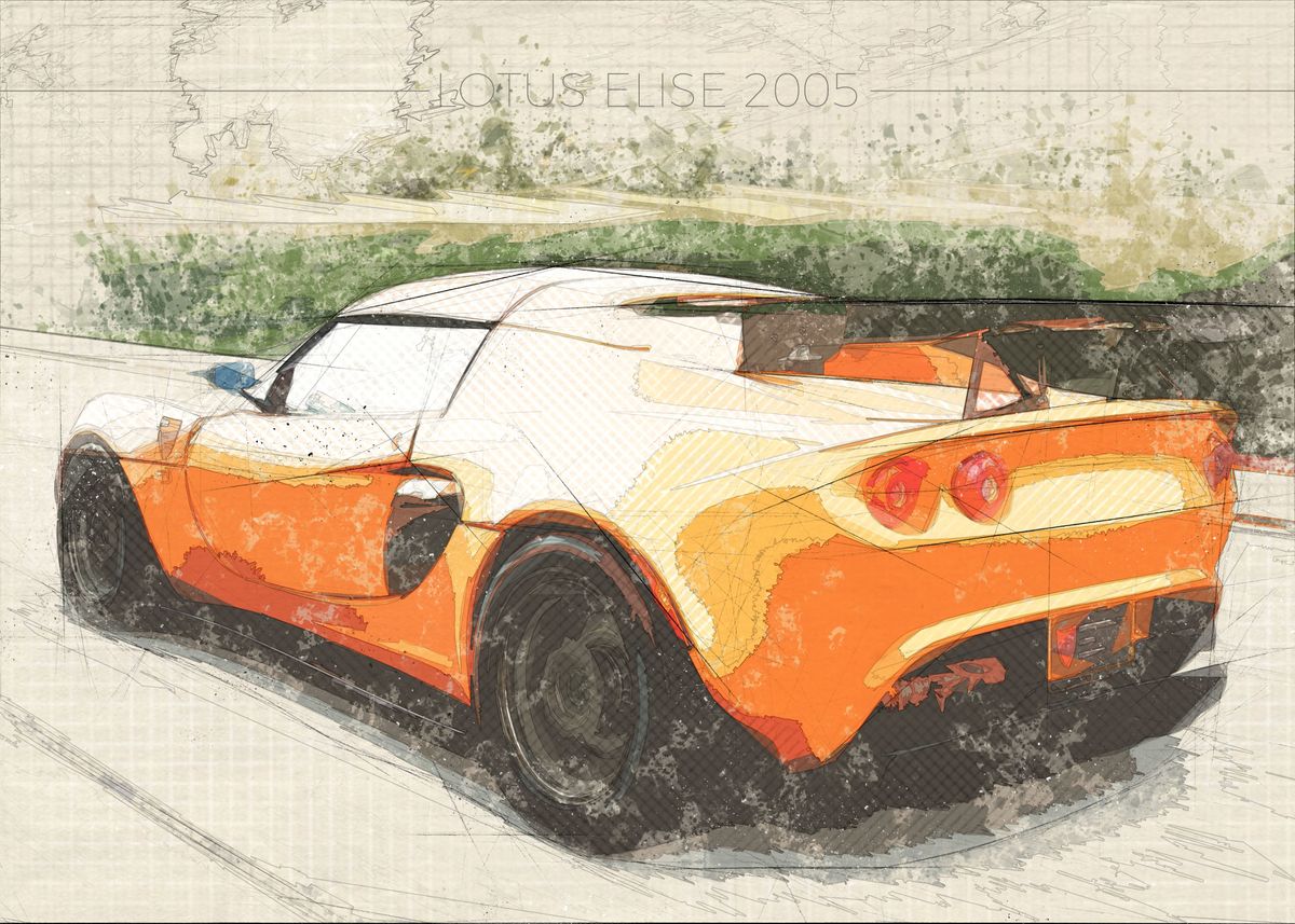 'Lotus Elise 2005' Poster by Posteralize | Displate