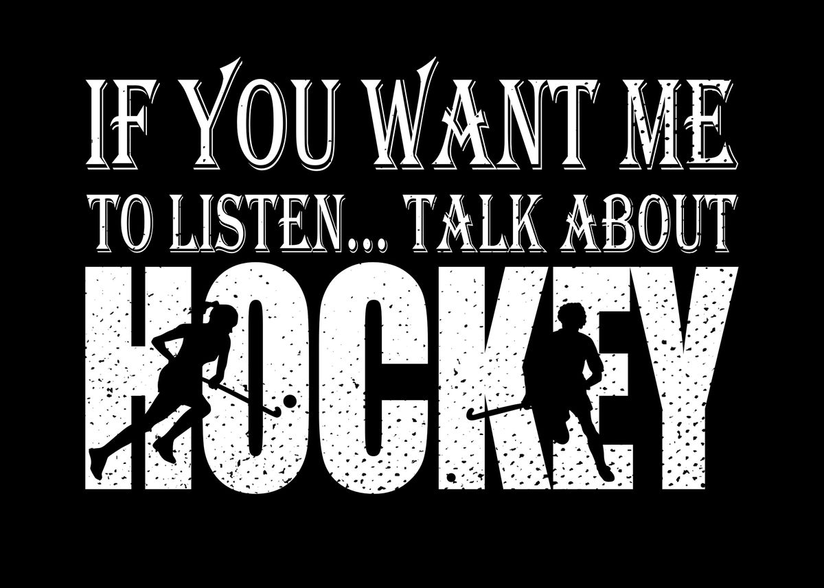 'Field Hockey Text Art Gift' Poster by Displate