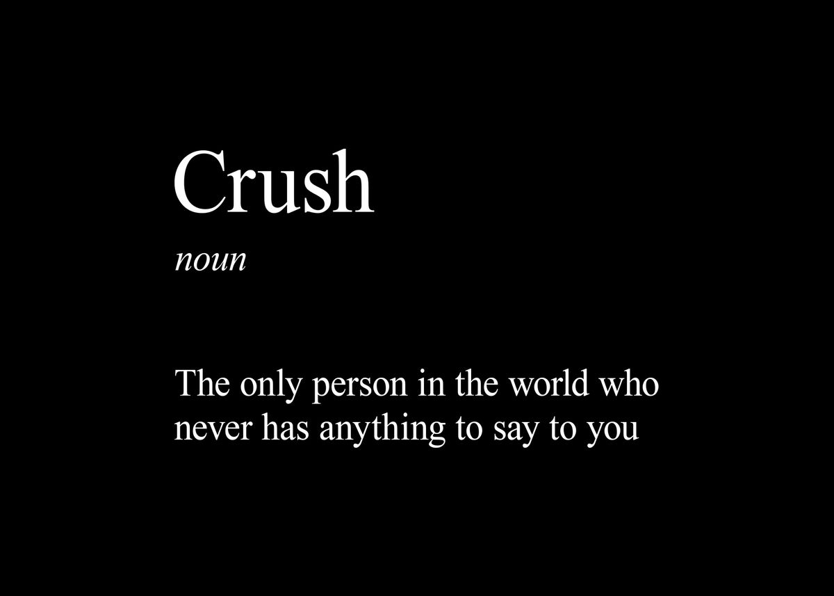 'Define Crush Dark' Poster by BMY Design Displate