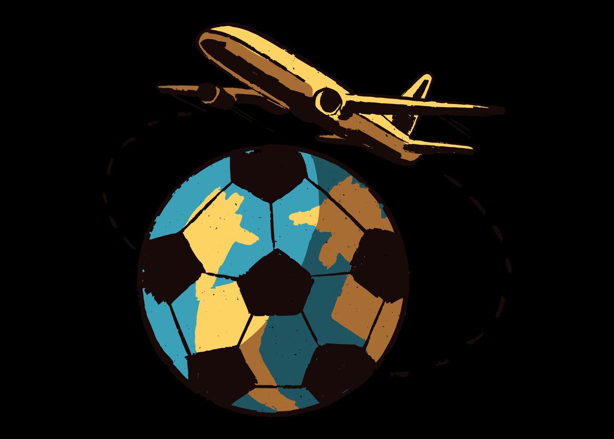 'Soccer team gift' Poster by Stefanie Herrmann Displate