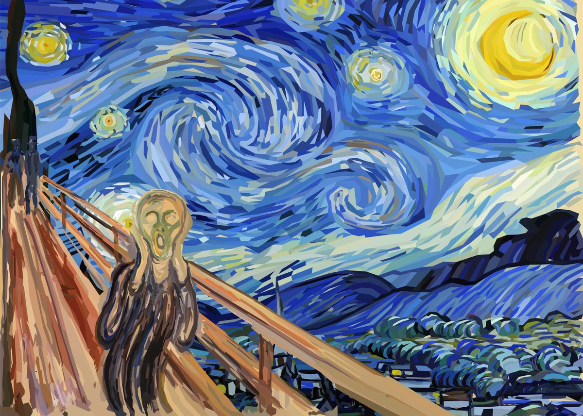 starry night and the scream