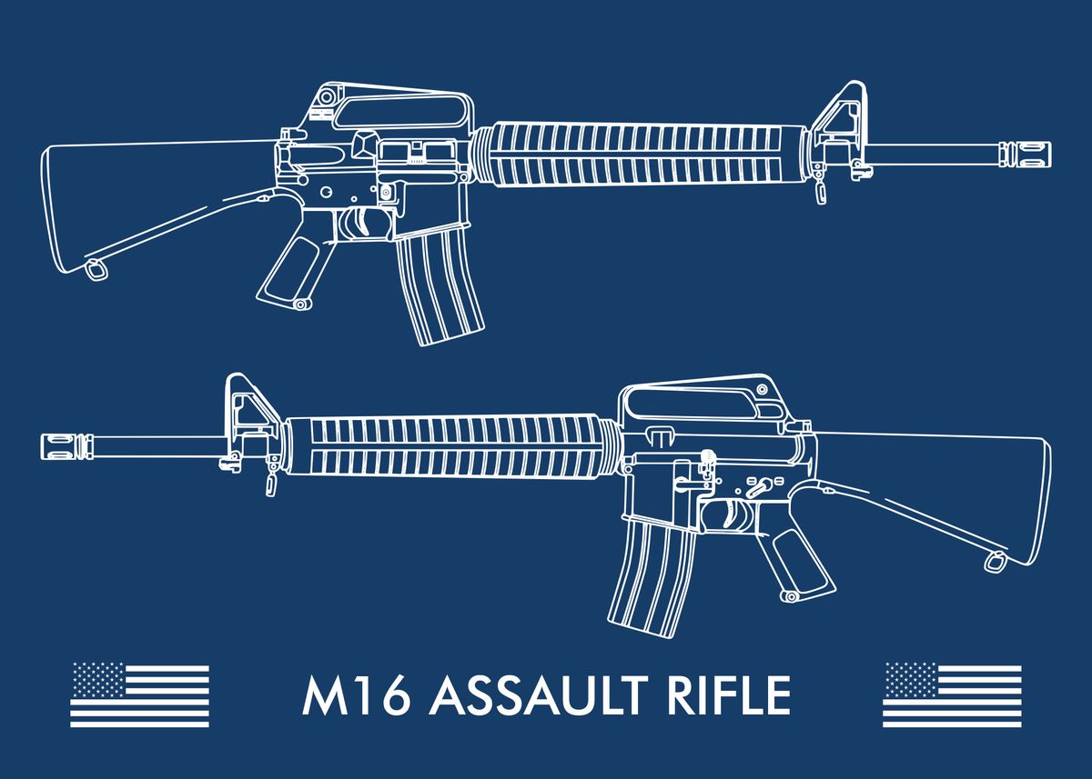 assault rifles m16