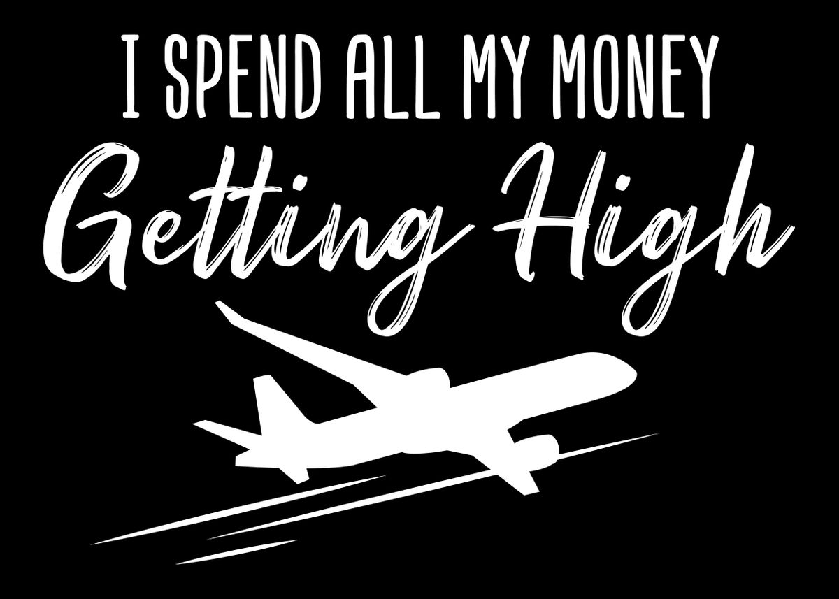 'Getting High' Poster, picture, metal print, paint by platenum | Displate