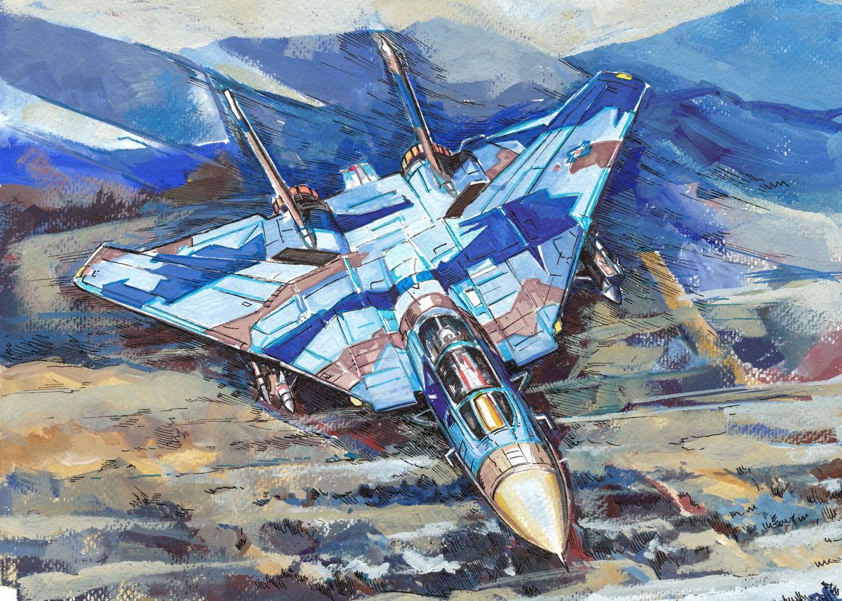 'Interception' Poster, picture, metal print, paint by Aleksandr ...