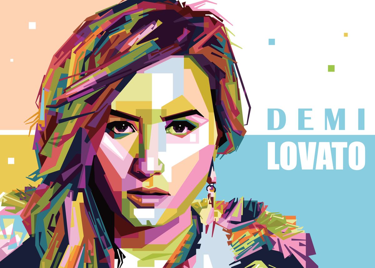 'Demi Lovato' Poster, picture, metal print, paint by Adaline Wilkinson — free download