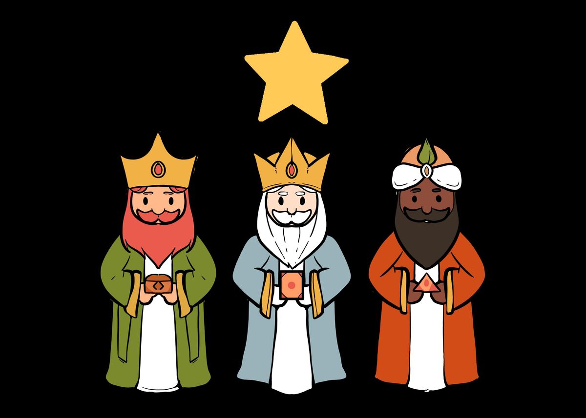 'Three Kings Day Christian ' Poster, picture, metal print, paint by ...