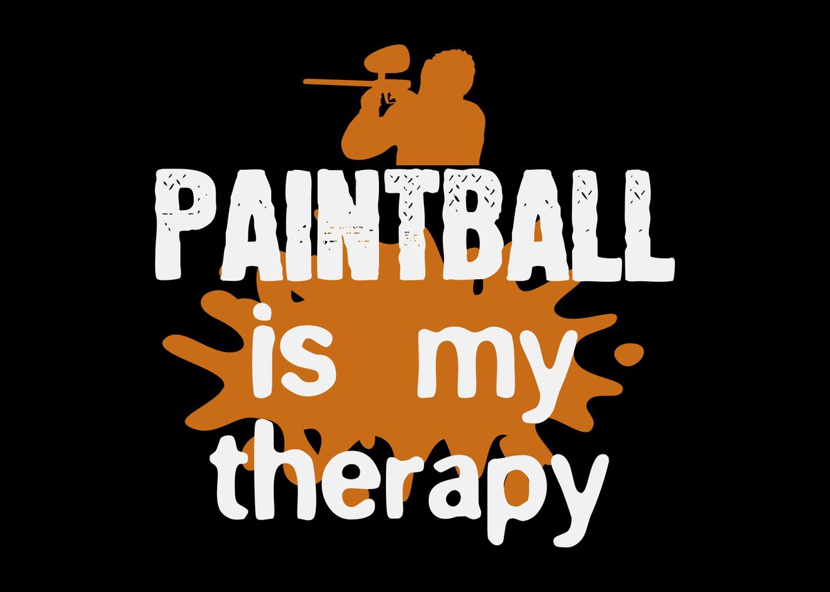 'Paintball Saying Airsoft' Poster by DesignatedDesigner Displate