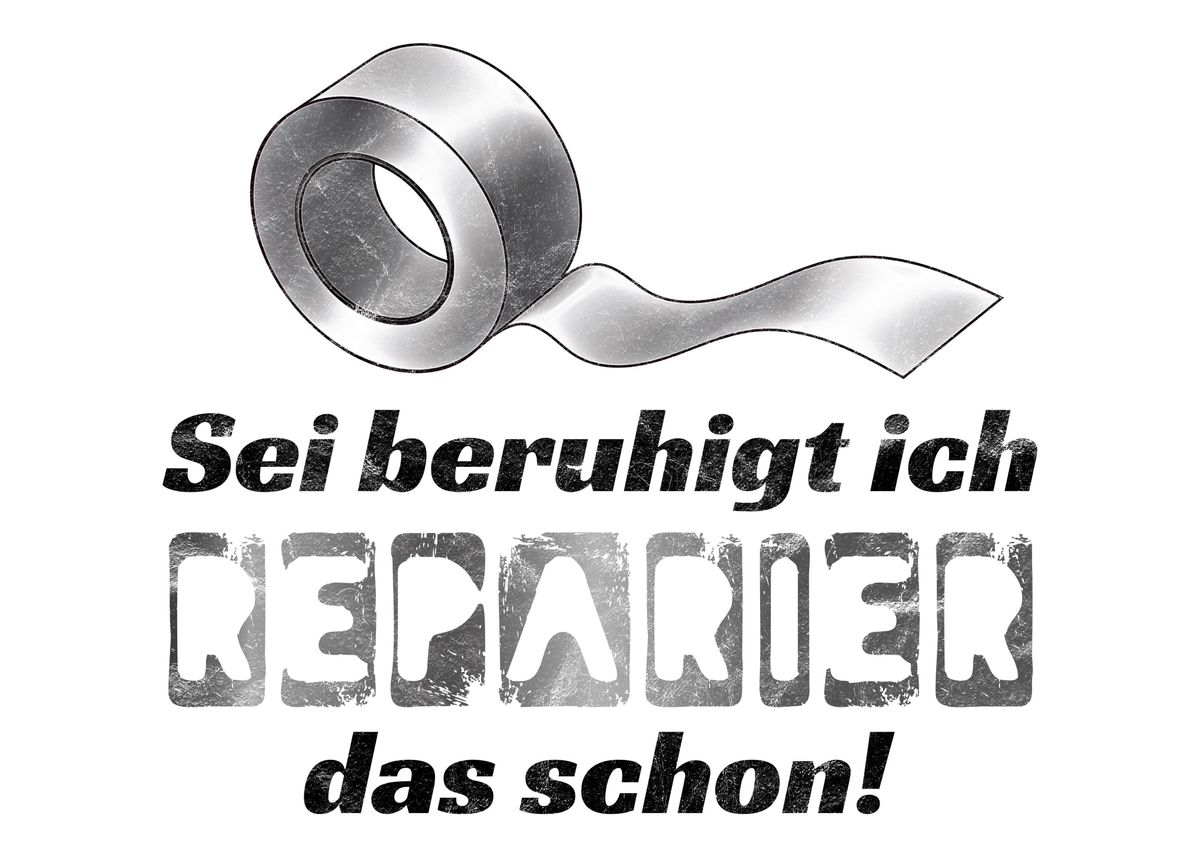 DIY Spruch' Poster, picture, metal print, paint by dvdesign