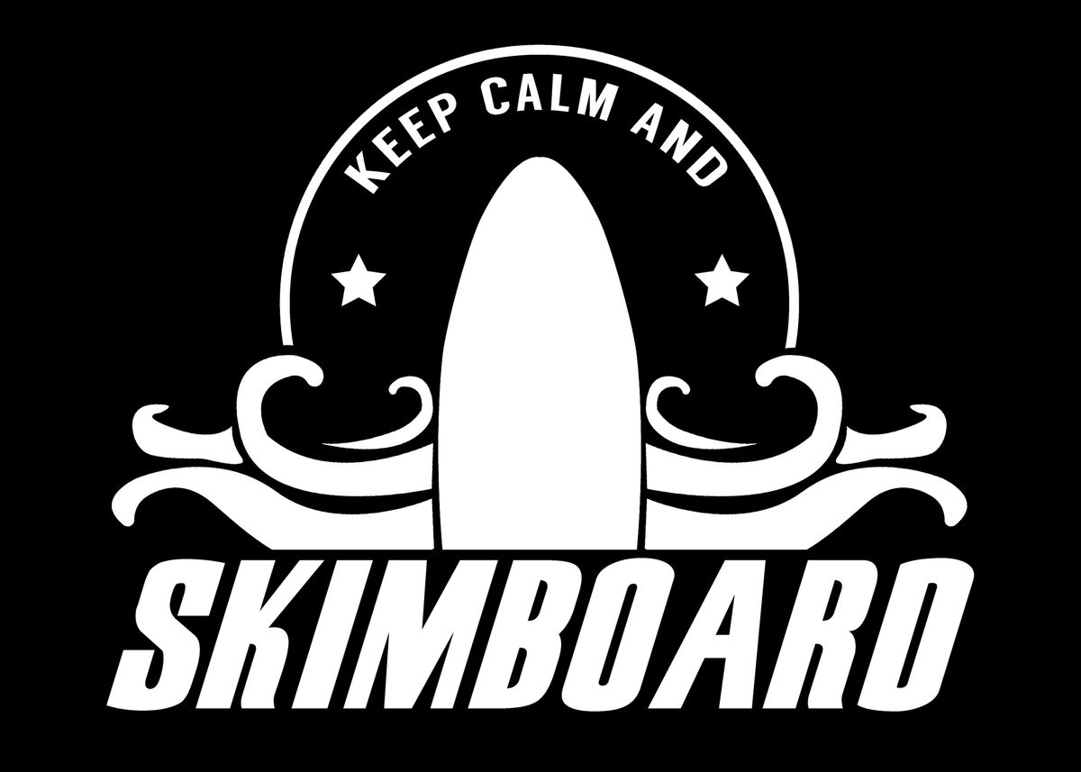 'Skimboard' Poster, picture, metal print, paint by dr3designs | Displate