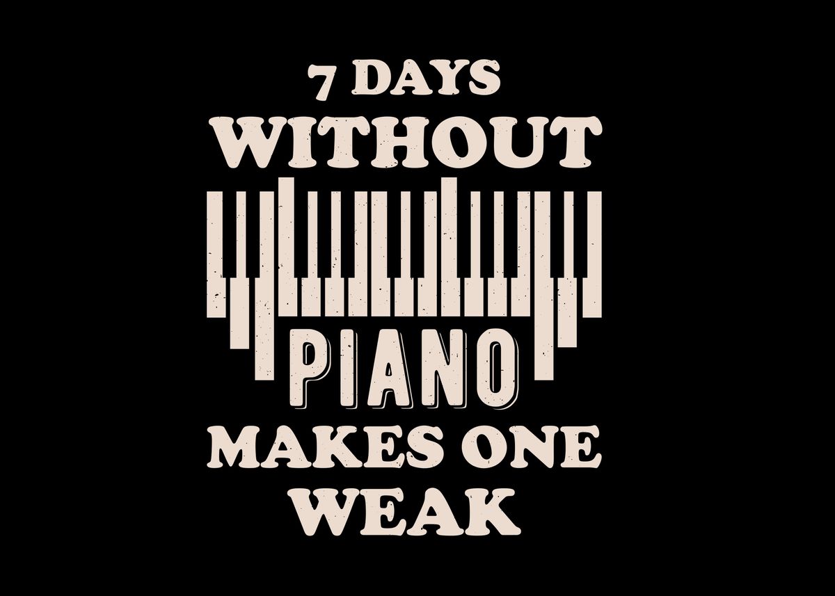 ‘Funny Piano’ Poster by Visualz | Displate