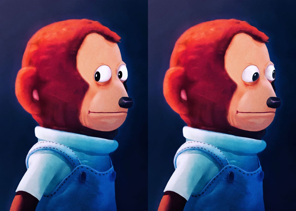 Awkward Monkey Looking Away Puppet Meme