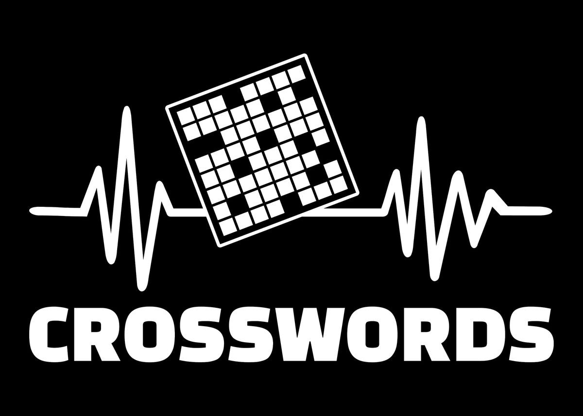 'Crosswords heartbeat' Poster by Designzz Displate