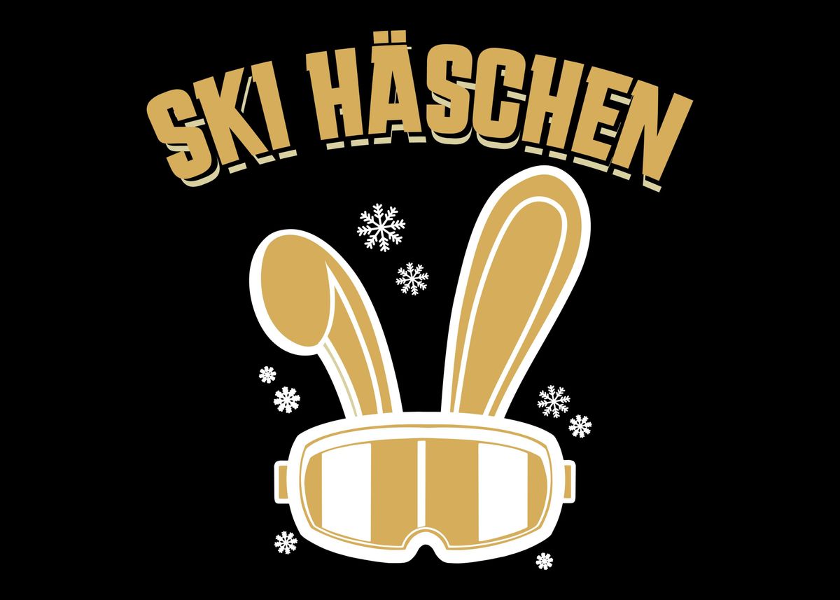 'Witziger Ski fahren Spruch' Poster, picture, metal print, paint by