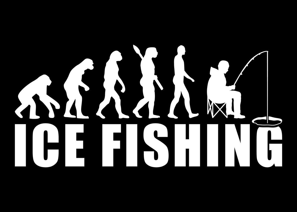 Fishing evolution' Poster, picture, metal print, paint by Designzz
