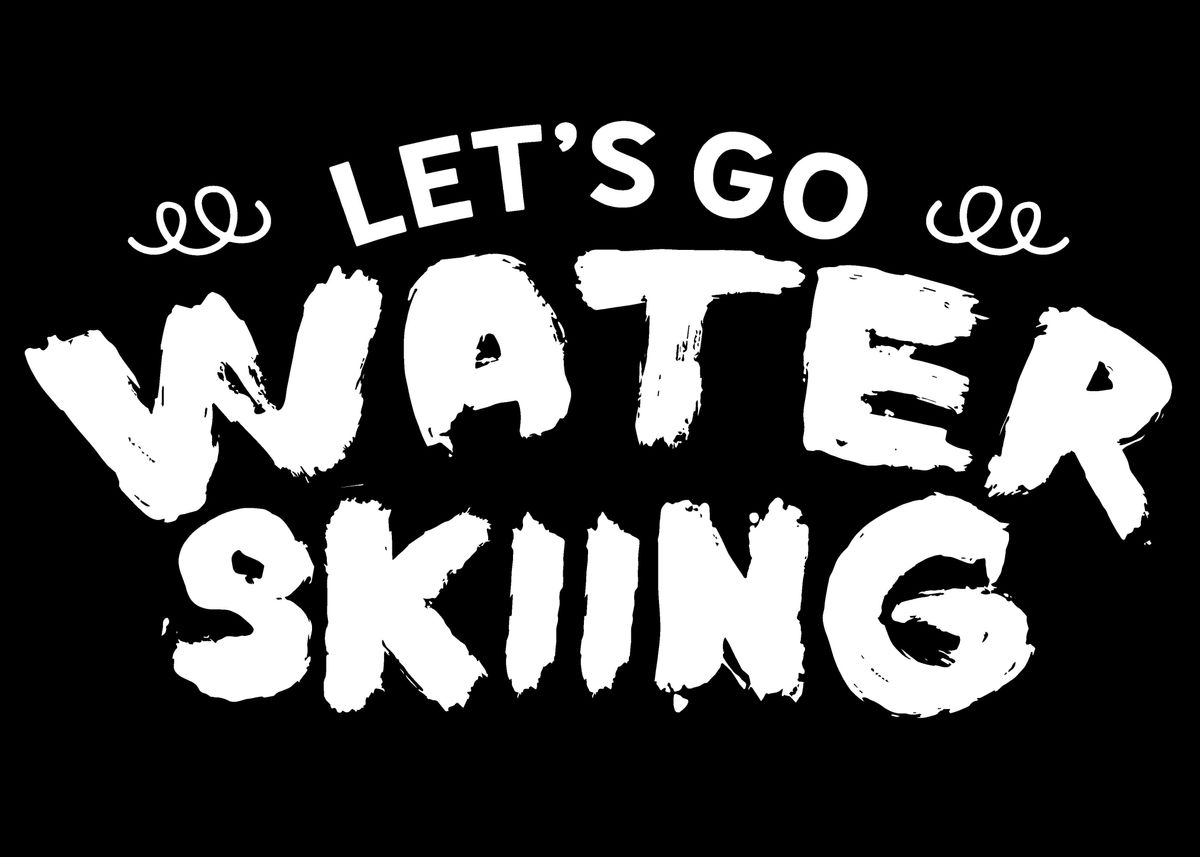 'Water Skiing' Poster by dr3designs Displate