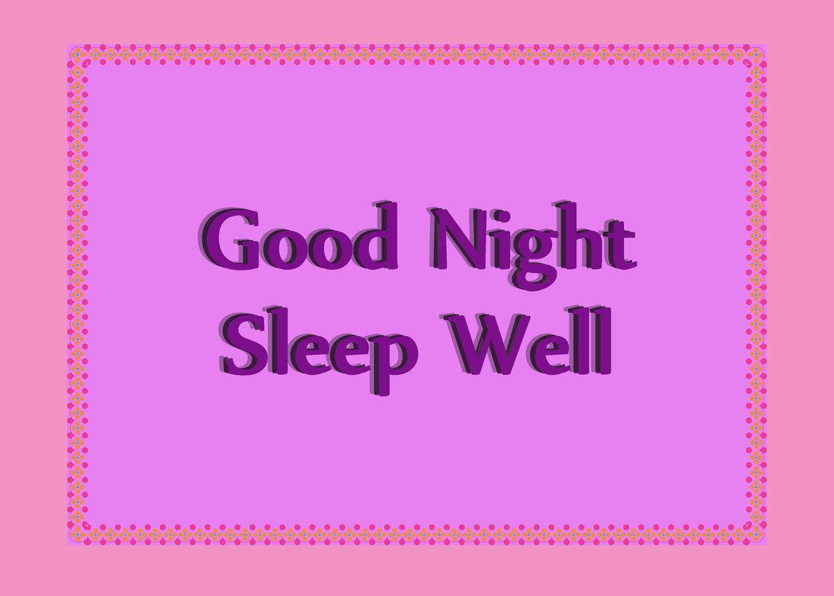 'Good Night canvas' Poster by Nathascha Kehl Displate