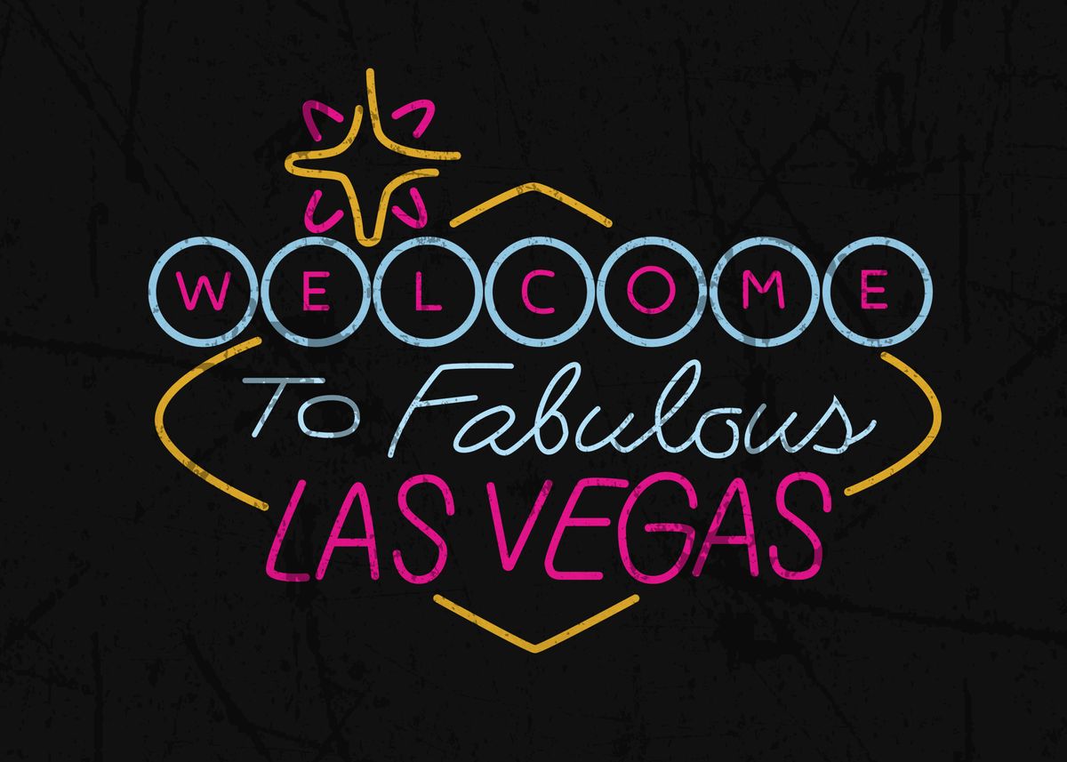 'Welcome To Las Vegas Sign' Poster, picture, metal print, paint by Don ...
