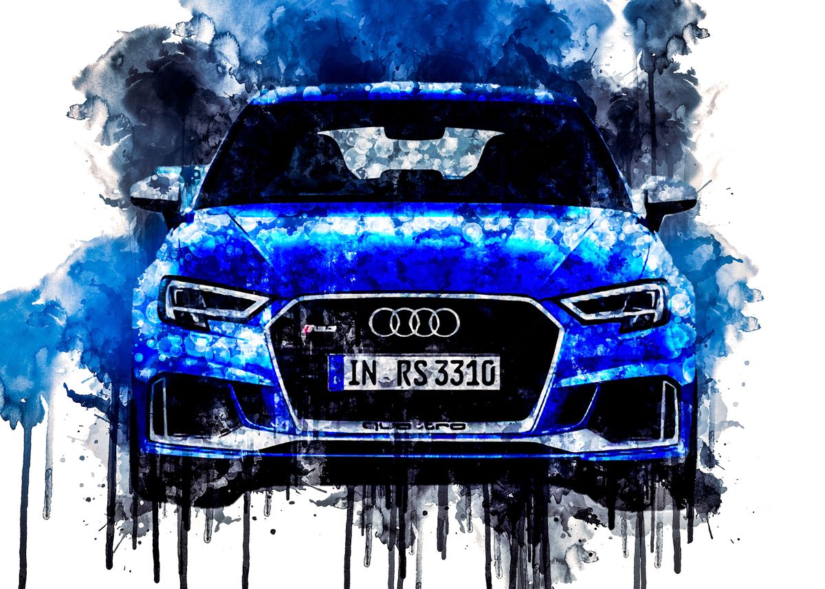 '2017 Audi RS 3 Sportback' Poster, picture, metal print, paint by ...