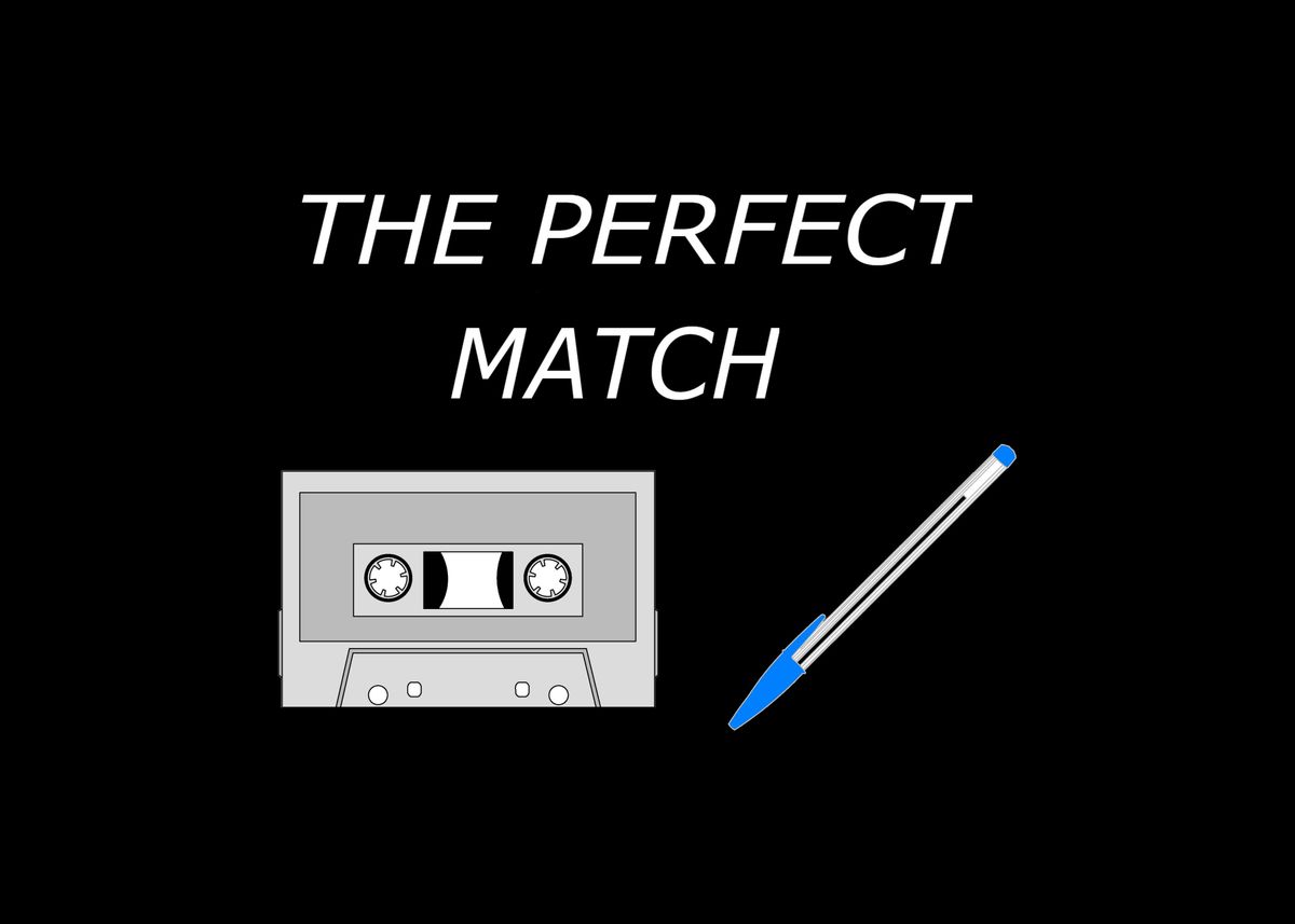 'Retro cassette joke' Poster by arkitekta Displate