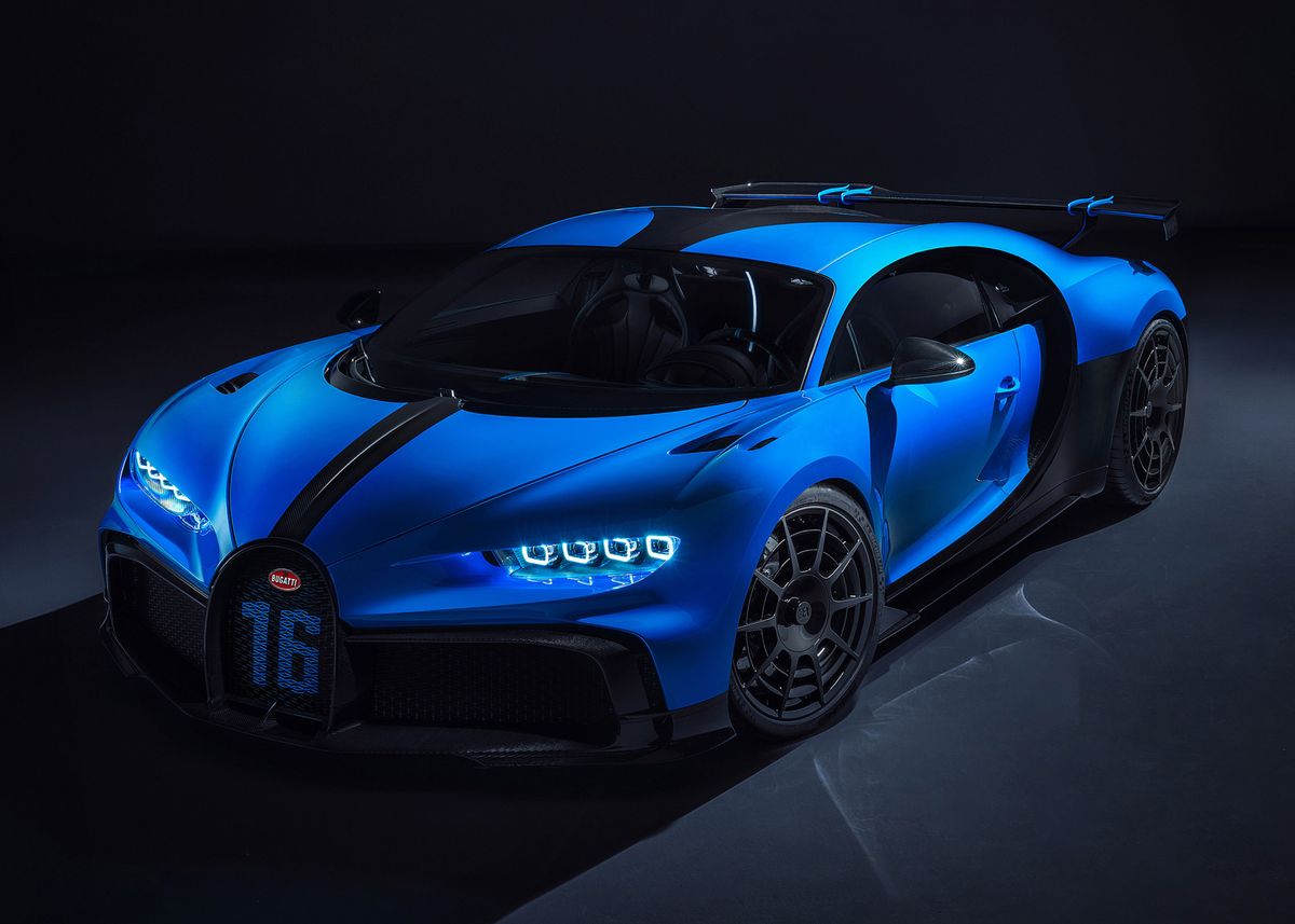 'Bugatti Chiron Pur Sport' Poster, picture, metal print, paint by ...