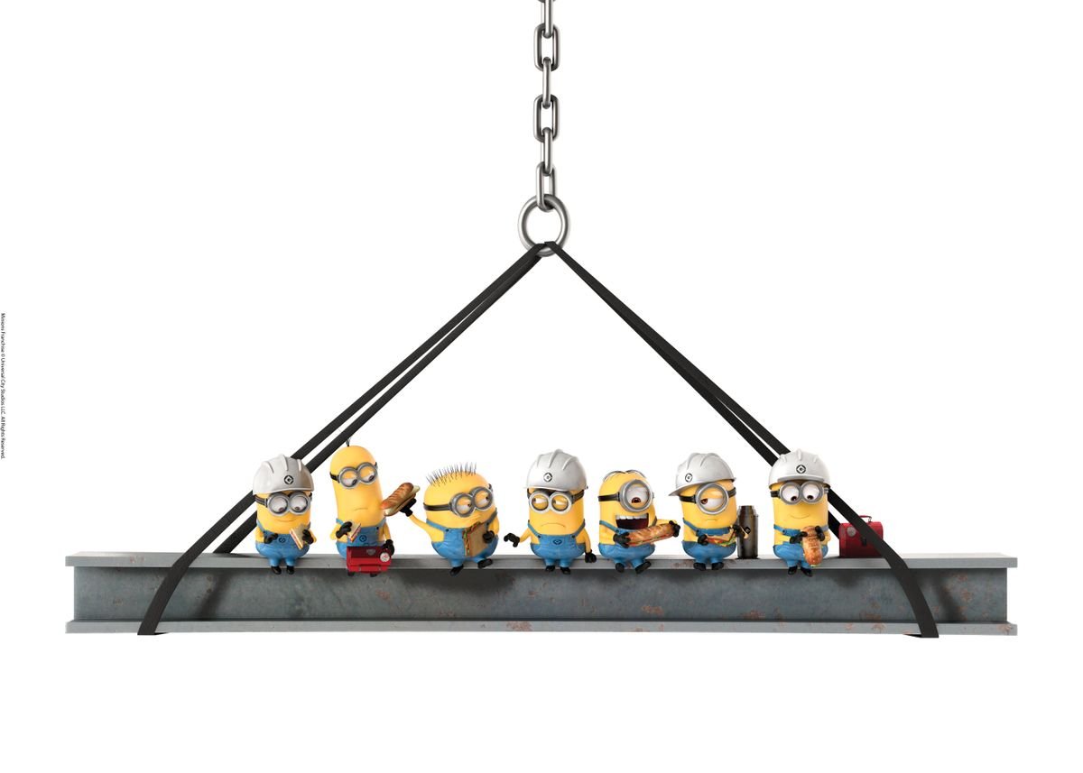Minion construction work' Poster by Minions | Displate