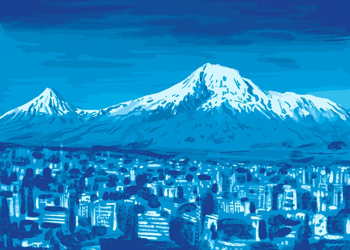 'Mount Ararat ' Poster, picture, metal print, paint by Simon Darren ...