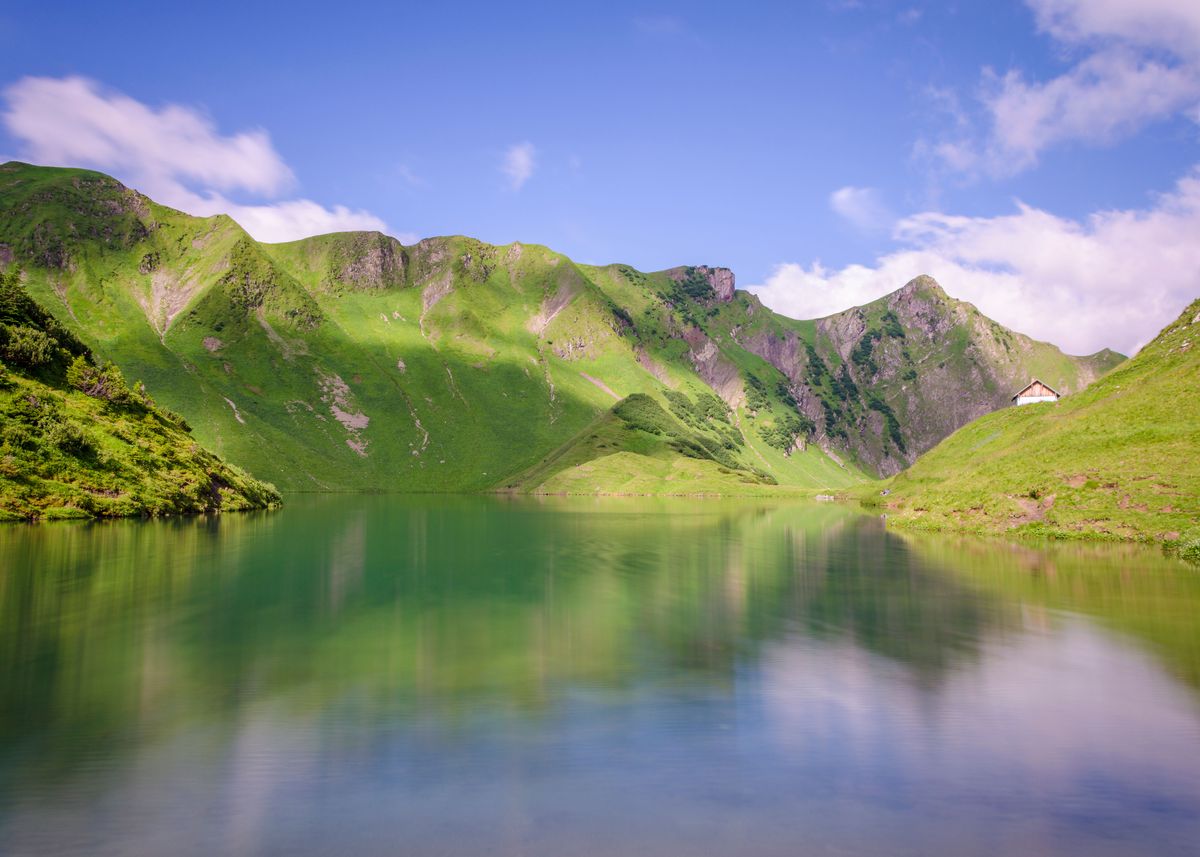 'schrecksee In Den Alpen' Poster, Picture, Metal Print, Paint By Stefan 