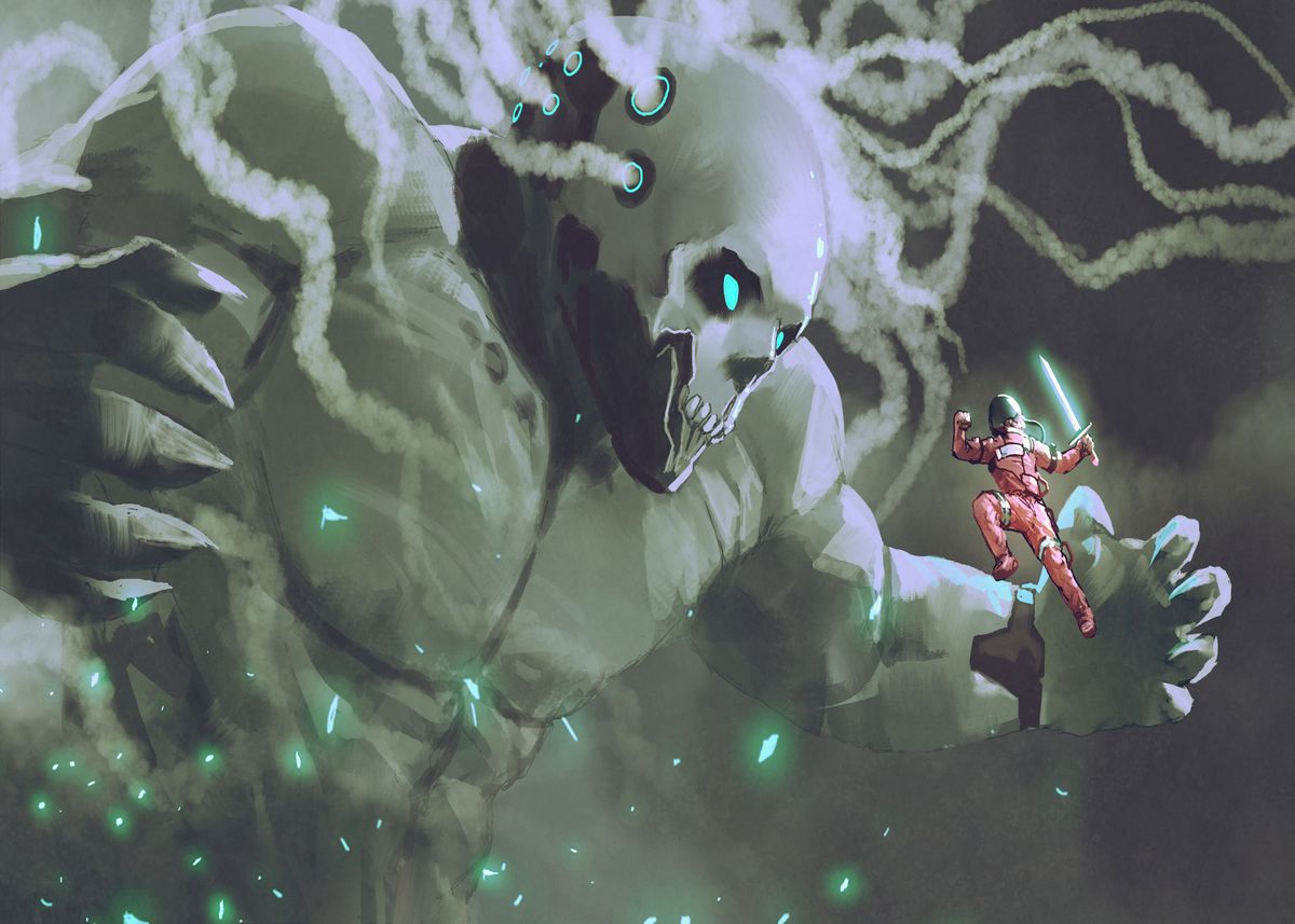 'final boss fight' Poster, picture, metal print, paint by Designersen ...