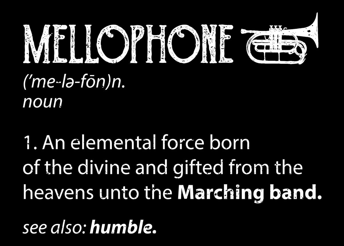 'Mellophone Definition' Poster by DesignsByJnk5 Displate