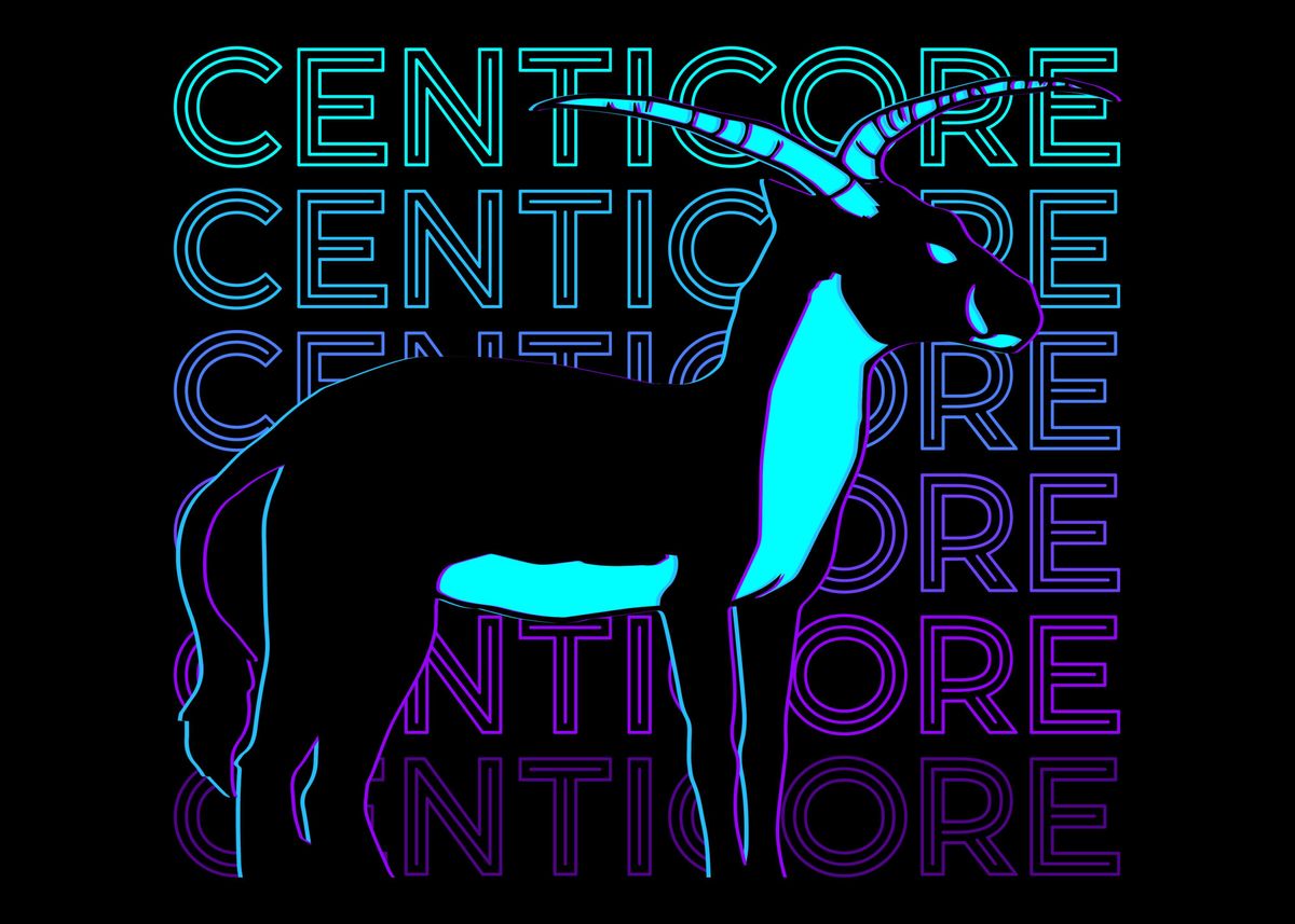 'Centicore Retro' Poster, picture, metal print, paint by AestheticAlex Displate