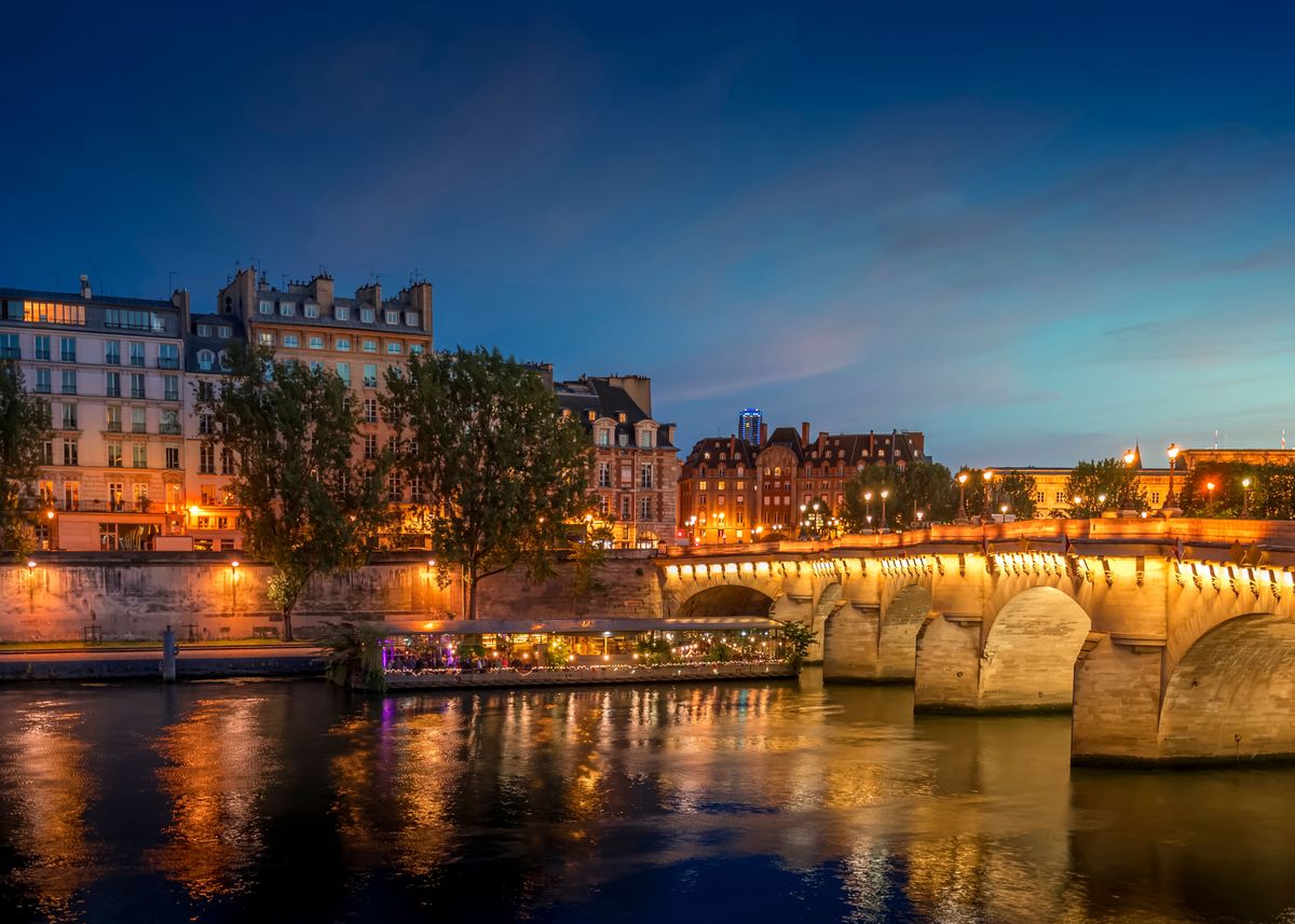 'Quai De Seine' Poster by Mango Art | Displate