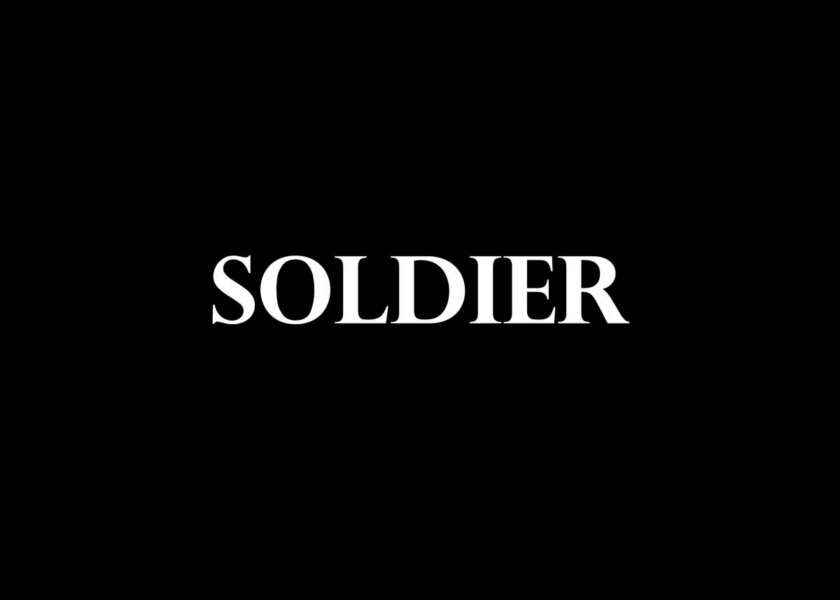 'soldier' Poster, picture, metal print, paint by The Diamond | Displate