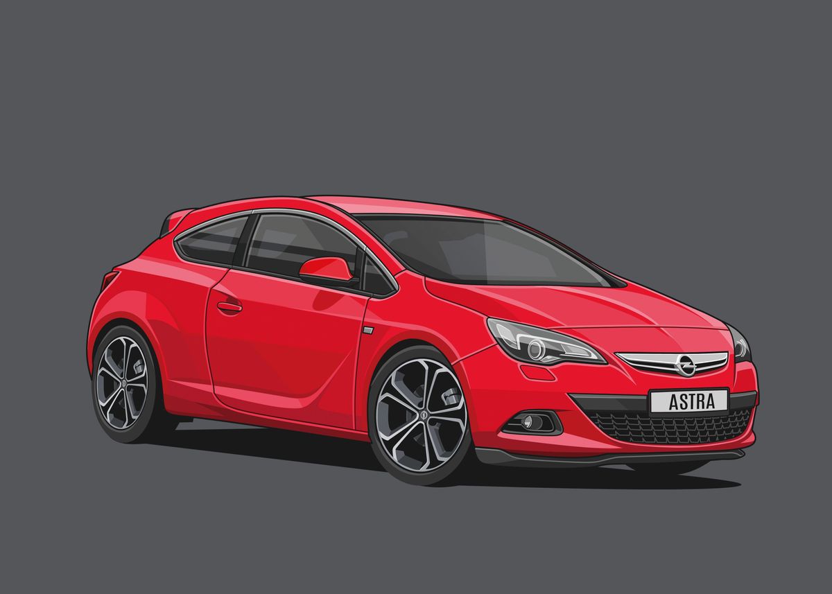 The Vauxhall Astra Gtc Red Thats Taking America By Storm - 8omrc4q