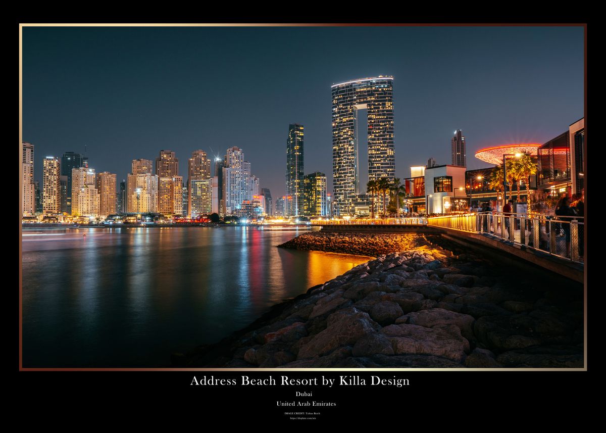 'Address Beach Resort' Poster by NTx Photography Displate