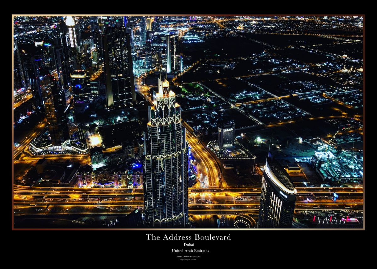 'The Address Boulevard' Poster by NTx Photography Displate