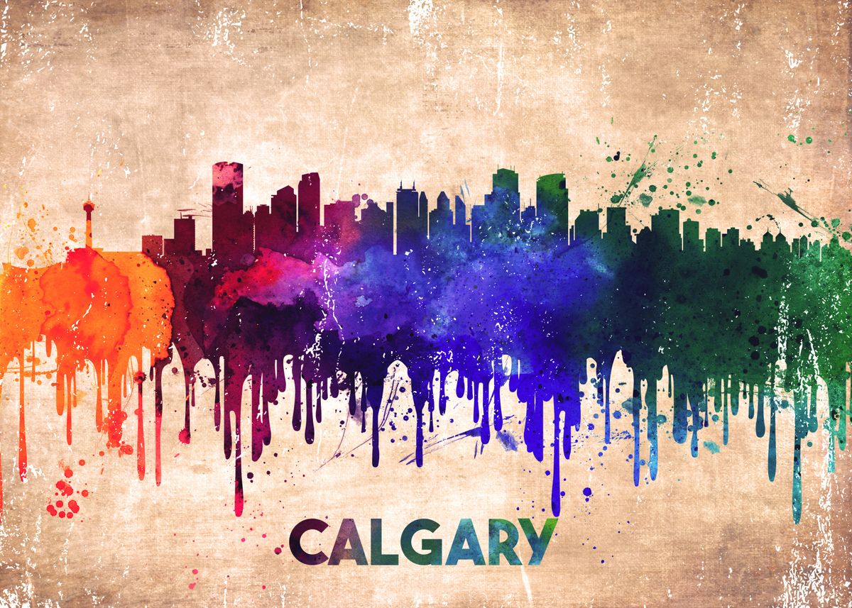 'Calgary' Poster by Van Zelman Displate