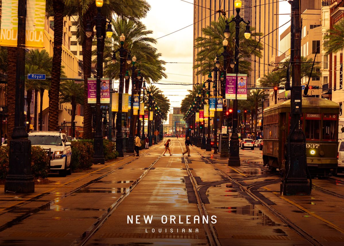 'New Orleans ' Poster, picture, metal print, paint by Big City | Displate