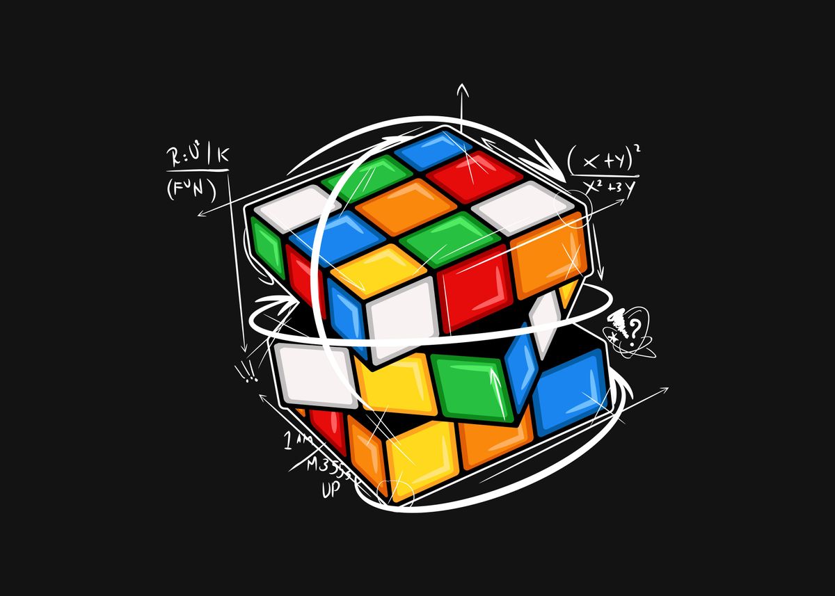 'Master Rubiks Cube' Poster, picture, metal print, paint by Ari yanda ...