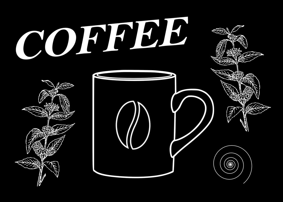 'coffee mug' Poster by Number Nine Displate