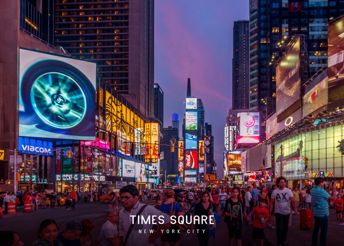 'Times Square ' Poster by Famous City | Displate