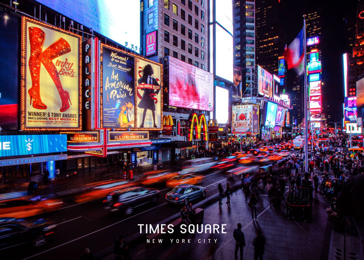 'Times Square ' Poster by Famous City | Displate