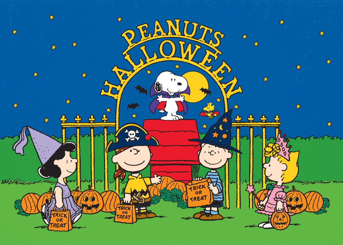 'Peanuts Halloween' Poster, picture, metal print, paint by Peanuts