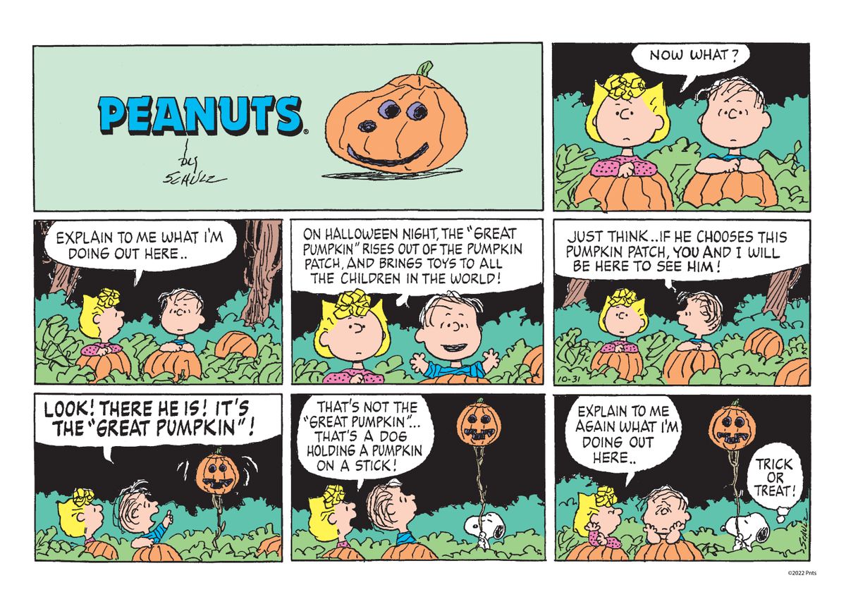 peanuts comics halloween