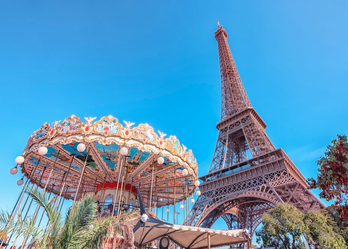 'Holiday In Paris' Poster by Mango Art Displate