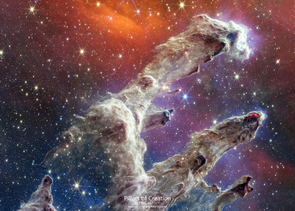 'Pillars of Creation' Poster by Galaxy Images Displate