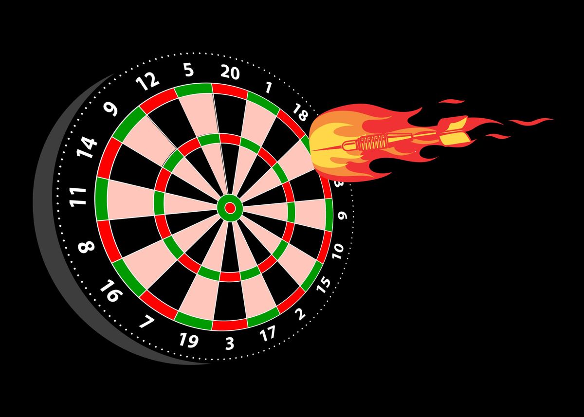 'Darting Darts' Poster by BobbyBubble Displate
