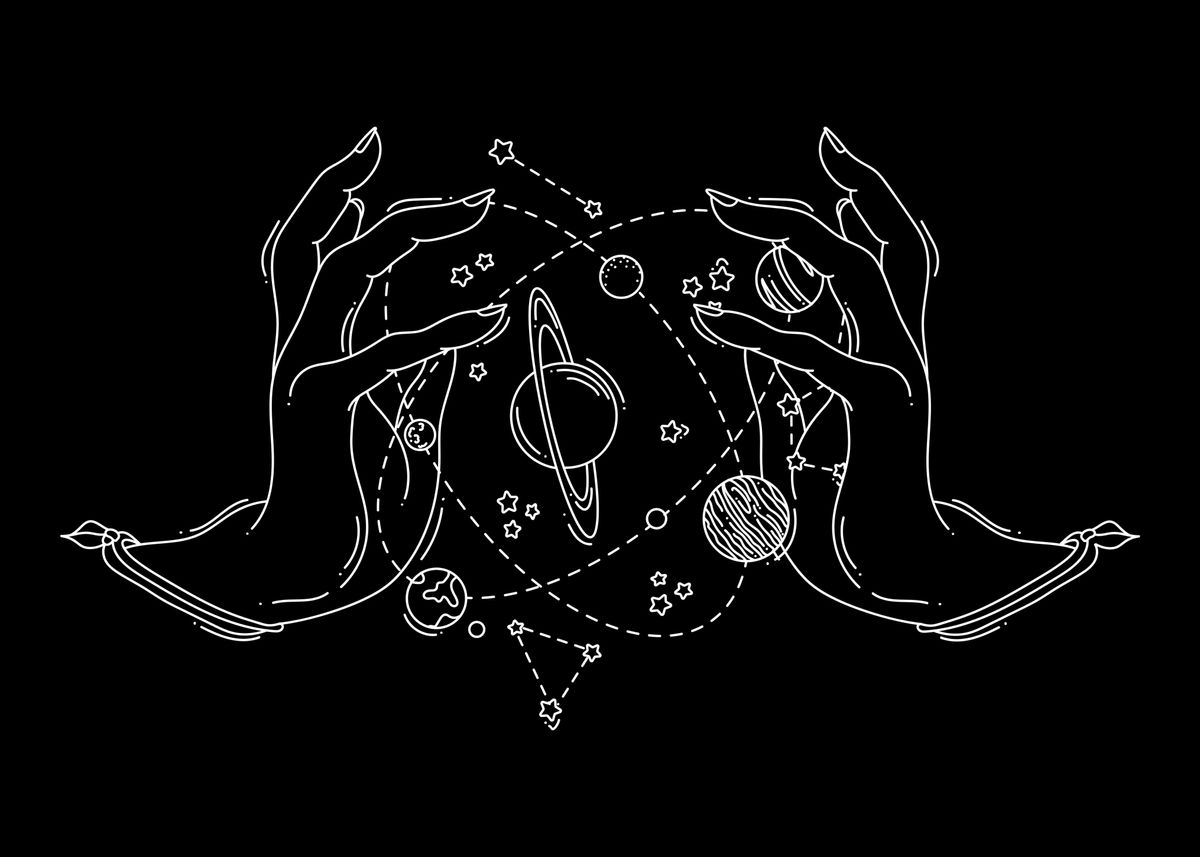 'Astrology Astrologist' Poster, picture, metal print, paint by ...