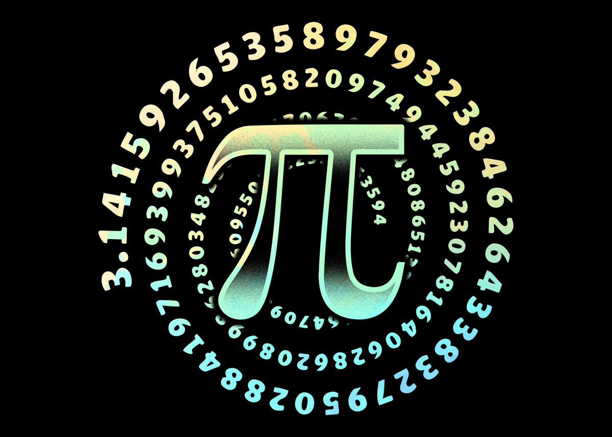 '314 Pi Maths Physics' Poster, picture, metal print, paint by ...