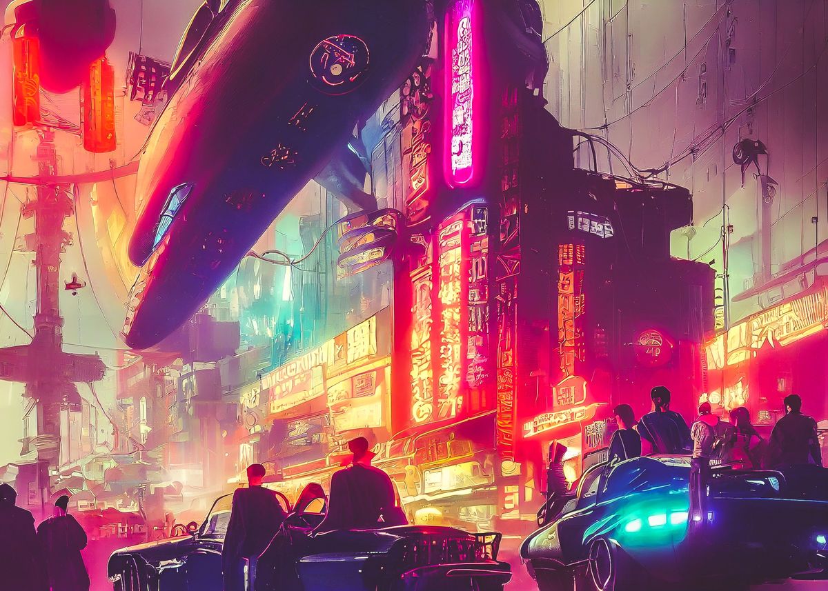 'Cyberpunk gangs' Poster, picture, metal print, paint by Designersen ...