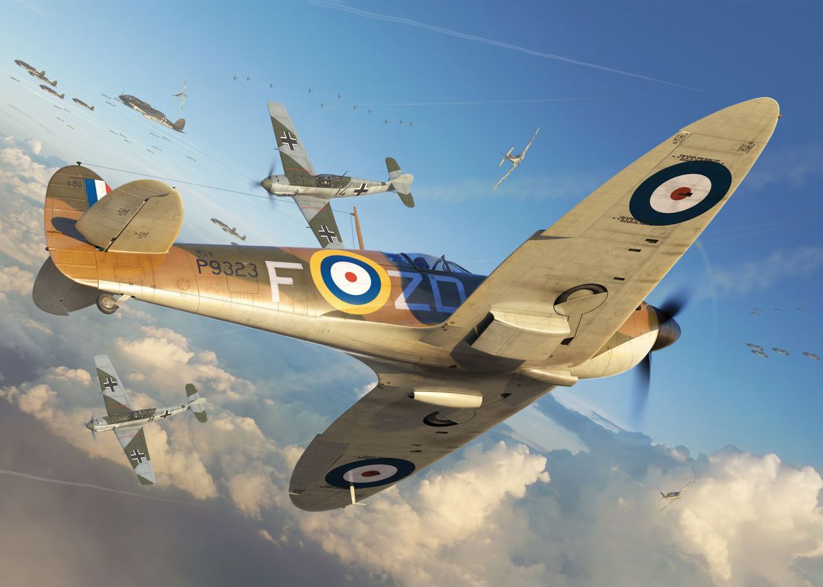 'Supermarine Spitfire Jet' Poster, picture, metal print, paint by ...